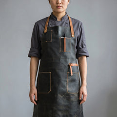 BBQ Savior Leather Grilling Apron