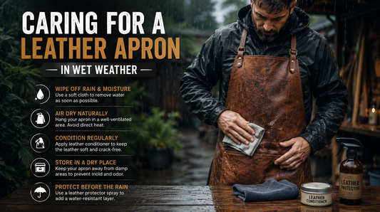 Caring for a Leather Apron in Wet Weather