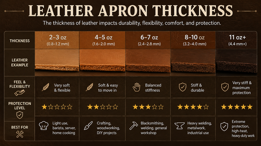 Leather Apron Thickness: oz & mm Explained