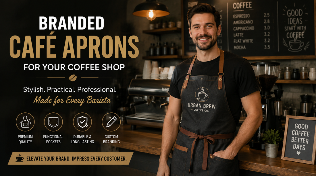 Branded Café Aprons for Your Coffee Shop
