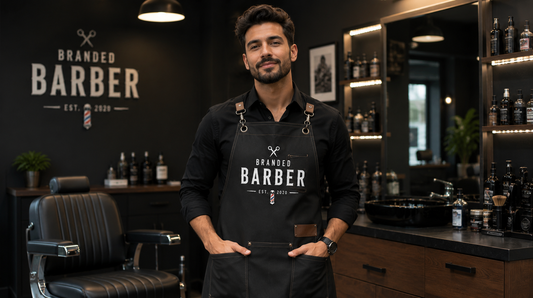 Branded Barber Aprons for Your Shop