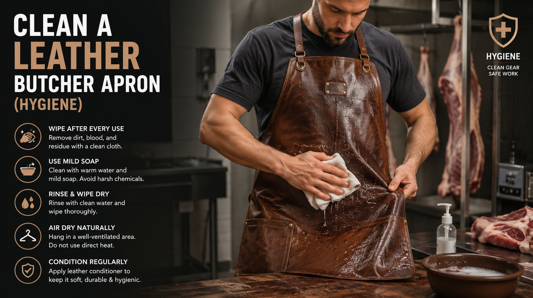 How to Clean a Leather Butcher Apron (Hygiene)