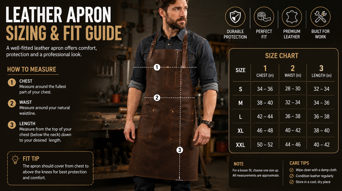 Leather Apron Sizing & Fit Guide