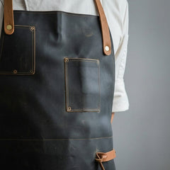BBQ Savior Leather Grilling Apron