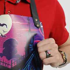 Haunted Scene Halloween Leather Apron