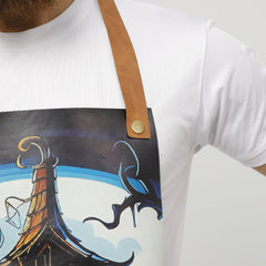 Nightmarish Leather Apron for Halloween
