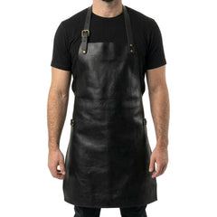 Plain BBQ Leather Grilling Apron