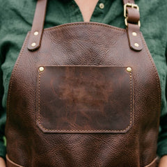 RusticCraft Leather Gardening Apron